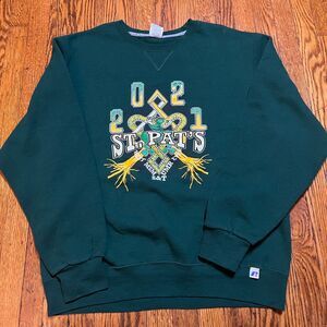 Russell Athletic L Green 2021 St. Pat's Snake MSM UMR S&T Crewneck Sweatshirt